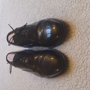 Jones Bootmaker Black Cap Toe Oxford Shoes (Made in England)  10 UK = 11 US